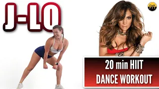 JENNIFER LOPEZ HIIT DANCE WORKOUT--NO JUMPING BUT HIGH SWEAT.