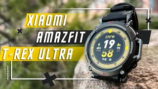 ЛУЧШИЙ ТОП 🔥 УМНЫЕ ЧАСЫ XIAOMI Amazfit T-Rex Ultra Smart Watch AMOLED GPS СОЛИ НЕ БОЯТСЯ СМАРТ ЧАСЫ