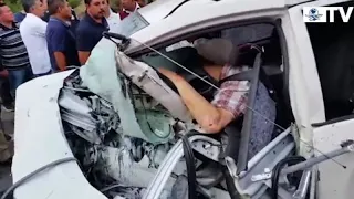 Accidente de tránsito en carretera de Oaxaca