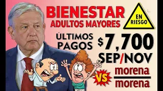 Últimos $7,700 para ADULTOS MAYORES (PENSIÓN DEL BIENESTAR en riesgo por este problema).