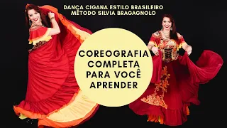 Aprenda uma coreografia Completa de dança cigana estilo Brasileiro  com Silvia Bragagnolo