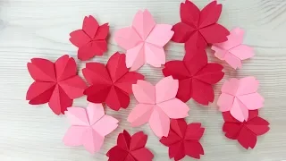 🌸 Paper CHERRY BLOSSOM 🌸 - DIY | Paper Flower | Paper Craft | TUTORIAL |