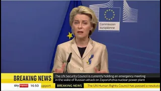 War in Ukraine: 'Europe seeing destructIon not seen since last century', says Von Der Leyen