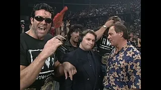 The Outsiders & Syxx confront WCW Commentators to tell them WCW Nitro is becoming NWO Nitro! (WCW)