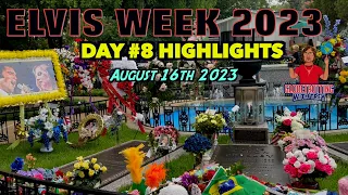 Elvis Week 2023 Day #8 Highlights - Gravesite Visit by a Fan, Lisa Marie Memorial & 3 Hour Tour