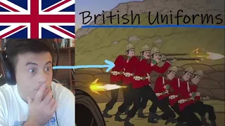 American Reacts Evolution of British Uniforms | The Armchair Historian - McJibbin Reacts