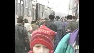 Автобусы у метро Петровско-Разумовская 1995 ( Москва )