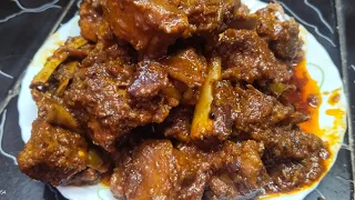 बकरा ईद पे खड़ा मसाला में बनाए भुना हुआ मटन रेसीपी।bhunna mutton recipe.