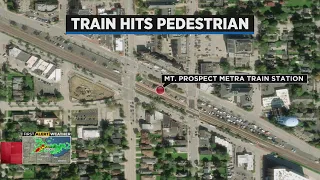 Metra train hits pedestrian in Mount Prospect