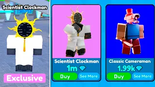 😱 I GOT NEW SCIENTIST CLOCKMAN ! ☠️ I SOLD IT FOR *1M* GEMS 💎 Toilet Tower Defense