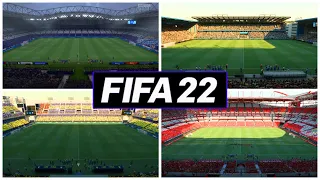 FIFA 22 - All New Official Stadiums Gameplay