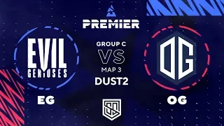 EVIL GENIUSES VS OG | MAP 3 DE_DUST2 | GROUP C | DAY 7 | BLAST PREMIER SPRING SERIES 2020