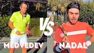 Nadal VS Medvedev point play!