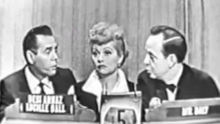 Lucille Ball + Desi Arnaz on Whats My Line