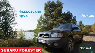 Subaru Forester SG5. Часть 4: леса под Лакшей, гигантский пруд, выводы по Форику