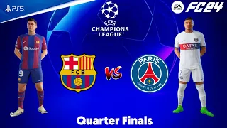 FC 24 - Barcelona vs PSG | Champions League 23/24 Quarter Finals 2nd Leg Full Match | PS5™ [4K60]