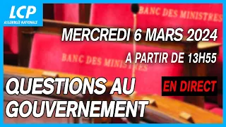 [DIRECT] Questions au Gouvernement à l'Assemblée nationale - 06/03/2024