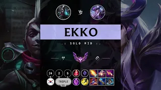 Ekko Mid vs Syndra - KR Master Patch 14.10