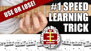 Speed Learning Trick - Full Lesson With Tabs