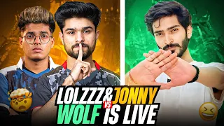 @LoLzZzGaming & @JONATHANGAMINGYT  VS WOLF IS LIVE 😂 | FUN IN CUSTOM ROOM | BGMI HIGHLIGHT