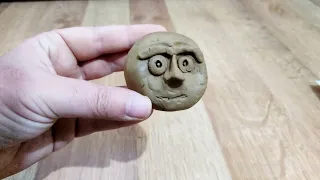 Face made from play dough | Kilden basit yüz yapımı