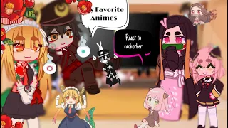My favorite animes react to eachother [Part 3/4] ||Hanako|| {By Akane_}