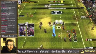 Bretonnian Game 7 vs Chaos: Brets get even the Sage salty =/ (Blood Bowl 2)