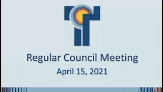 Regular Meeting April 15 2021