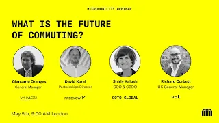 What Is the Future of Commuting? - VAIMOO Webinar hosted by Micromobility Industries