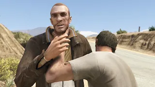 GTA 5 Trevor Kills Niko bellic Instead of Johnny Klebitz