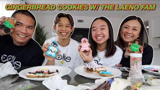 GINGERBREAD COOKIES WITH THE LAENO FAM | Vlogmas Day 22!