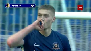 Днепр-1 - Минай - 1:0. Видео гола Довбика