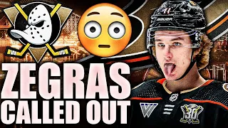 TREVOR ZEGRAS GETS CALLED OUT BY DUCKS HEAD COACH GREG CRONIN (Anaheim News & Trade Rumours)