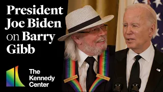 President Joe Biden on Barry Gibb - 46th Kennedy Center Honors White House Reception (2023)