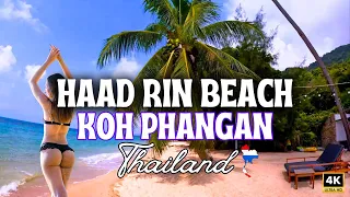 Koh Phangan | Beach Paradise | Haad Rin | Virtual Walking Tour 2024 | Thailand [5K]