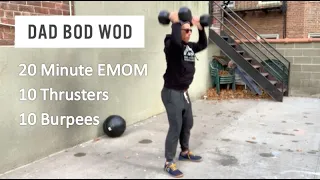 20 Minute EMOM 10 Thrusters and 10 Burpees