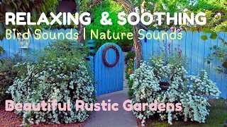 Relaxing Nature Sounds ~ Rustic Gardens & Cottages | Bird Sounds | Soothing Music
