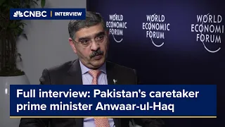 Watch CNBC's full interview with Pakistan's caretaker prime minister ahead of elections in February