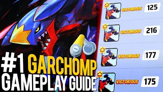 HOW TO CARRY EVERY GAME ON GARCHOMP ! LV 14-15 EVERY GAME ! #1 GARCHOMP GUIDE POKEMON UNITE !