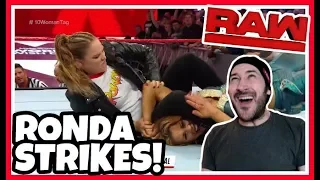 Reaction | RONDA ROUSEY Puts MICKIE JAMES In A Vicious Armbar | WWE RAW April 23, 2018