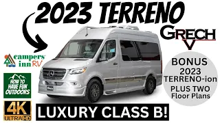 Luxury Camper Van! 2023 Grech TERRENO and TERRENO-ion Camper Van RV Walkthrough in 4K