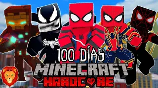 SOBREVIVÍ 100 días en SPIDERMAN LA PELICULA en Minecraft HARDCORE y esto es lo que sucedió...