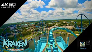 Kraken POV. {FRONT AND BACK SEAT} [4K 60FPS] {Sea World Orlando}