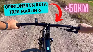 Primer ANÁLISIS TREK Marlin 6 🚴🏼‍♂️ + Ruta 50km | Monoplato 1x10, Horquilla, Cadena, Ruidos… 🤔