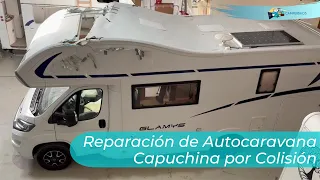 🔺 REPARACIÓN AUTOCARAVANA CAPUCHINA POR COLISIÓN 🔺 | Taller autocaravanas en Madrid Camperbaos