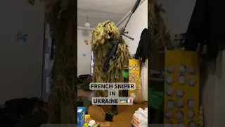 FRENCH SNIPER IN UKRAINE 🇺🇦🇫🇷 #ukraine #french #legion #sniper #war #ukrainewar