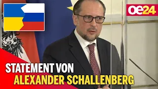 Ukraine-Krieg: Alexander Schallenberg nach dem Ministerrat