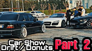 Drift Donuts Vore Tirana Albania Meeting Car Show Part 2