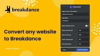 Transfer any website to Breakdance WordPress - ClonewebX