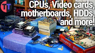 Checking Out Tons of Old CPUs, Video Cards, Motherboards, HDDs, and More